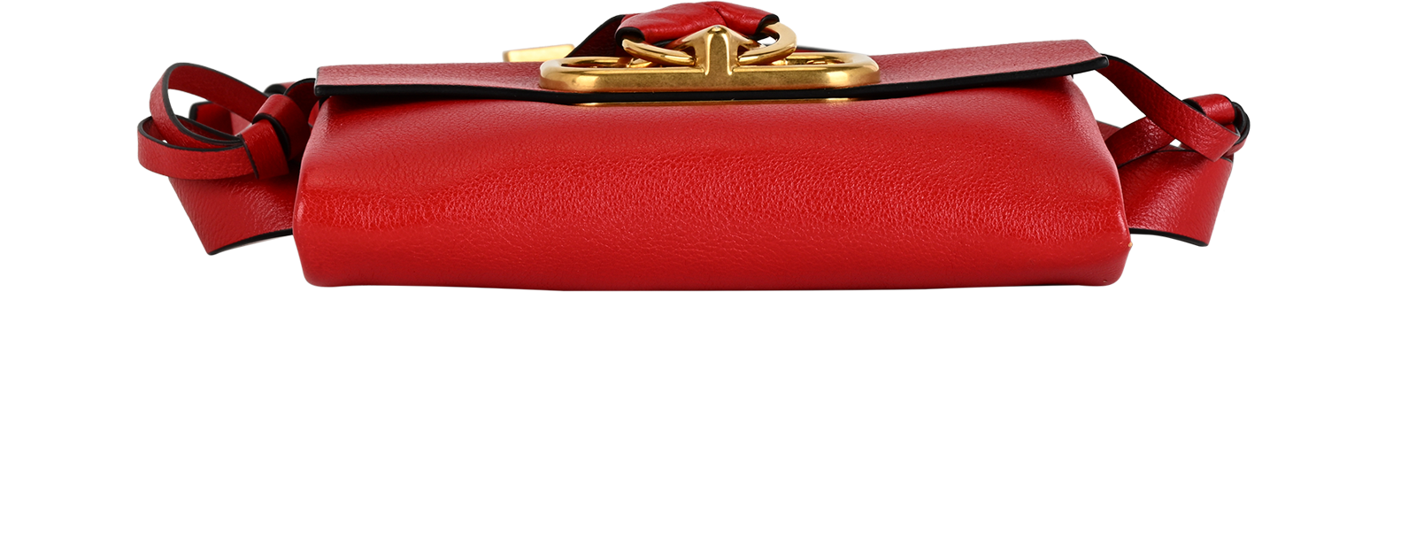 V Ring Belt Bag, &pound;450, Handbags, Red, Leather, Top view